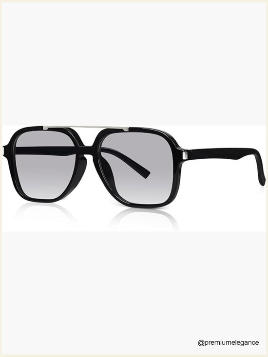 Oversized Retro Aviator Sunglasses Square Vintage 70s 90s Shades main image 4